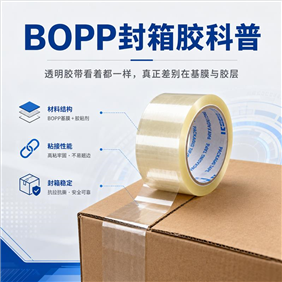 都是透明胶带，为什么有的一夜翘边，有的海运一个月都不松？BOPP封箱胶真正看的是这几项